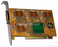 MPEG4/H.264 4ch software compression real-time PCI DVR card, Video capture card 3