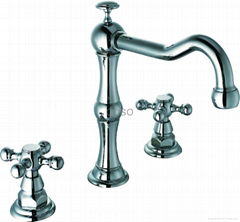 three hole basin faucet