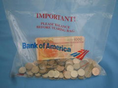 Bank deposit bag