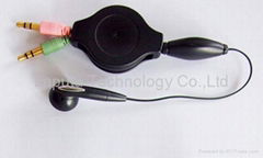 Retractable earphone