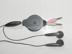 Retractable Network Earphone