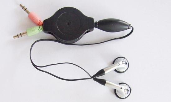 Retractable Network earphone/headphone