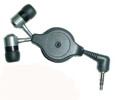 Retractable music earphone/headphone for Ipod 4