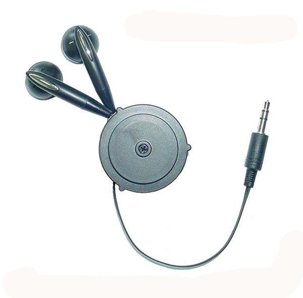 Retractable music earphone/headphone for Ipod 5