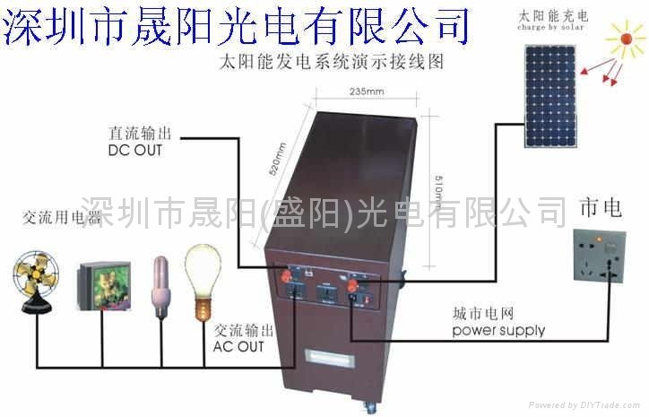 100W home use solar electrical energy generation system 2