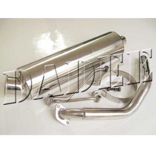 Stainless Steel Performance Muffler For GY6 50,125,150 (139QMB 152QMI 157QMJ )