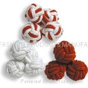 SILK KNOT CUFFLINKS