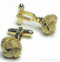 GOLD KNOT CUFFLINKS