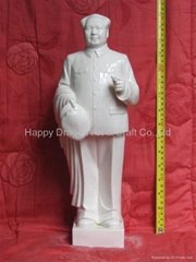Porcelain Chairman Mao statues fengshui products