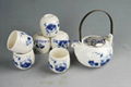 Blue and White Porcelain Japanese style tea set