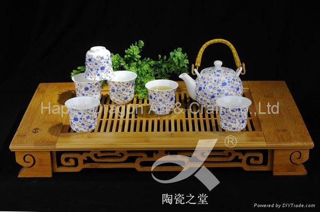 Blue Flower Porcelain Tea set tableware houseware