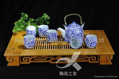 Japanese style porcelain tea set teaware