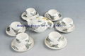 Butterfly Double Layer Tea Set With Dishes 1