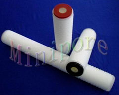 Pleated membrane filter cartridge