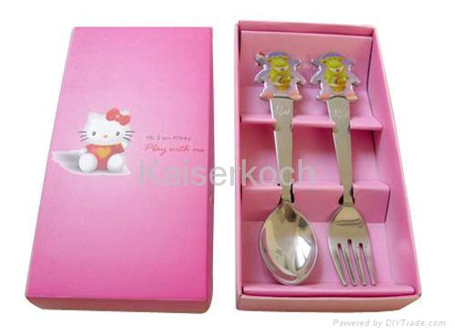 stainless steel children tableware 3