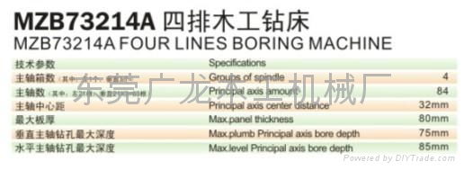 Four lines boring machine 2