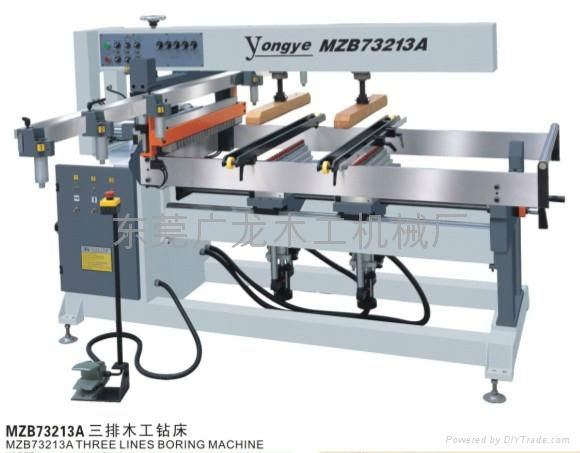 Three lines boring machine 