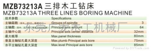 Three lines boring machine  2