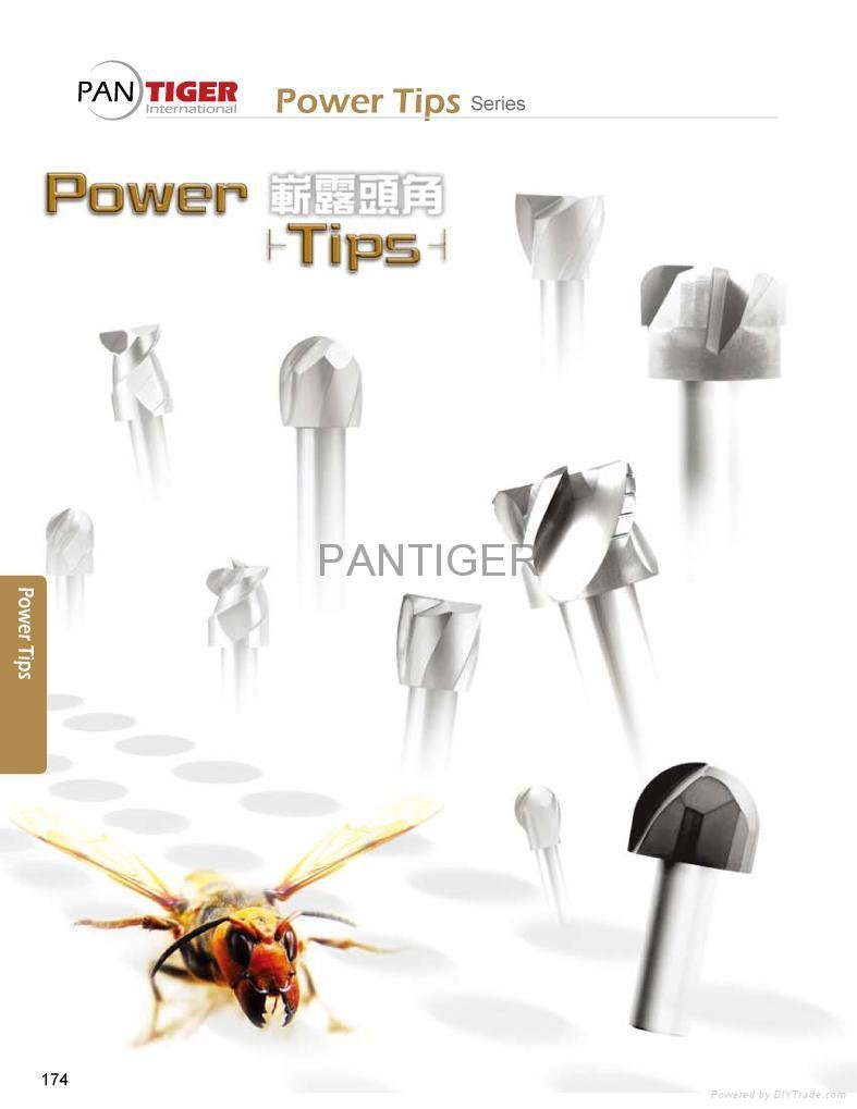 carbide end mill- power tips series 3