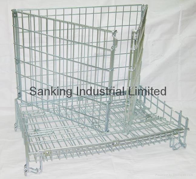 European Type Foldable Wire Container 3