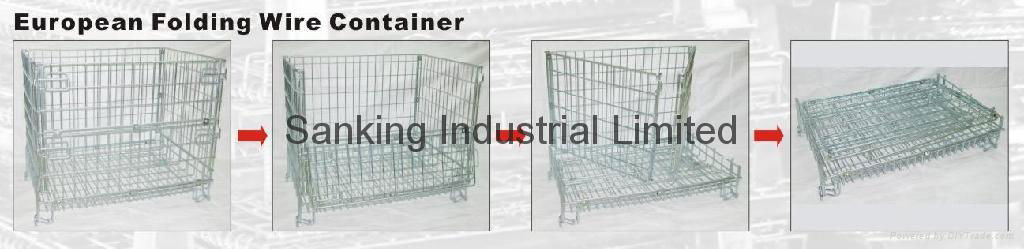 European Type Foldable Wire Container 5