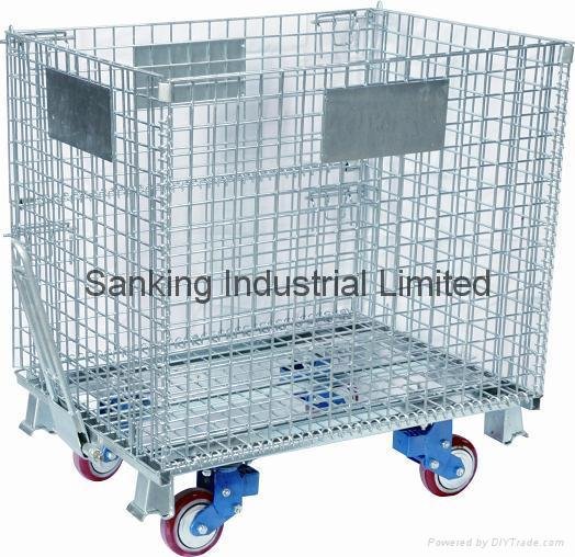 Stacking Wire Mesh Cage With Castors