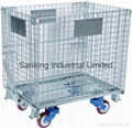 Stacking Wire Mesh Cage With Castors 1