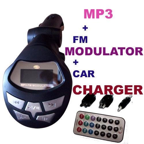 Car mp3 plus car charger function