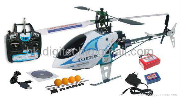 WASP V3 250 4CH FP RTF RC Helicopter Brushless Belt Driver(11.1V 900mah li-po)