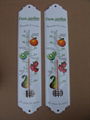 Garden metal thermometer