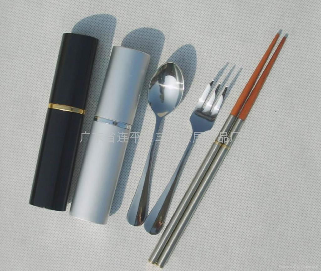 Chopsticks, spoon and fork set 3