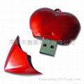 Heart shape USB flash memory 3