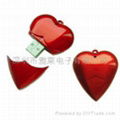 Heart shape USB flash memory 4