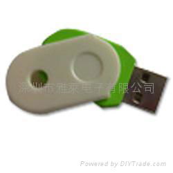 Plastic swivel usb flash memory 4