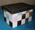 Faux Leather (PU, PVC) Or Genuine Leather Storage Box 2