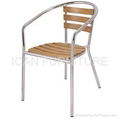 Aluminum wood chair 1