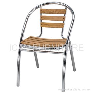 Aluminum Wood Chair