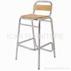 Aluminum barstool chair