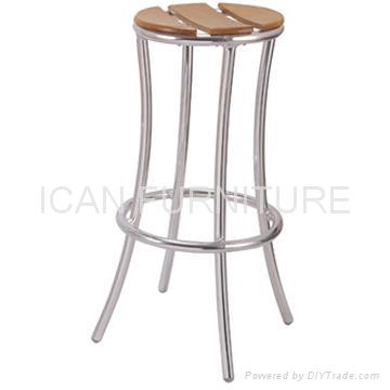 Aluminum barstool chair