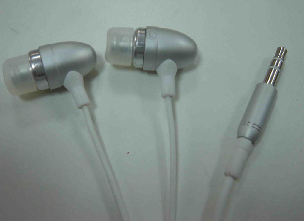 Metal earphone for Ipod, mp3/mp4 player
