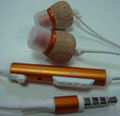 Wooden Handsfree Earphone for iPhone 3