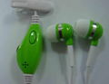 Colorful portable hansfree earphone for mobile phone 3