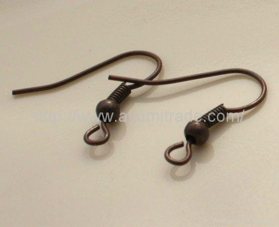 Plated metal French Earring Hook 18mm 3