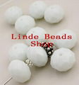 5040 crystal rondelle beads Opaque white Alabaster colour wholesale 1