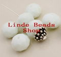 5040 crystal rondelle beads Opaque white Alabaster colour wholesale 2