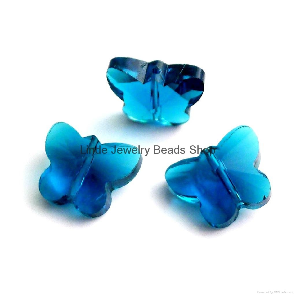 10mm/14mm 5754 Cross-drilled Butterfly crystal beads, jewerly beads, 4