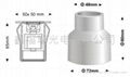 3w mini led square inground light 4