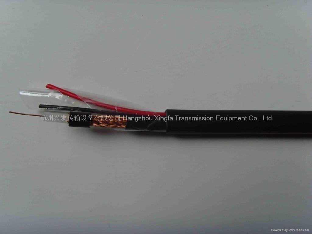 75ohm coaxial cable RG59 Siamese/composite 4