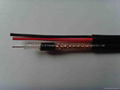 75ohm coaxial cable RG59 Siamese/composite 5