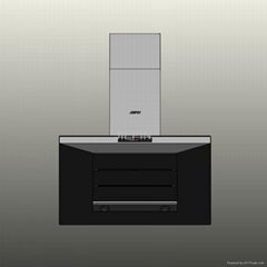 Glass range hood